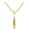 Silver Drop Pendant Necklace SPE-4910